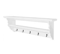 vidaXL Porte-manteau PFDM Blanc Style Baroque Patère Crochet Ètagère Mural
