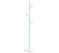 vidaXL Porte-manteau bleu 172 cm fer enduit de poudre