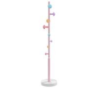vidaXL Porte-manteau rose 172 cm fer enduit de poudre