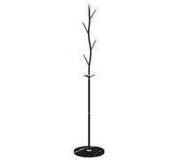 vidaXL Porte-manteau noir 177 cm fer enduit de poudre