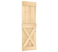 vidaXL Porte NARVIK 70 x 210 cm Bois de pin massif (non traité)