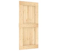 vidaXL Porte NARVIK 95 x 210 cm Bois de pin massif (non traité)