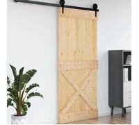 vidaXL Porte NARVIK Naturel 100 x 210 cm Bois de pin massif 42047099