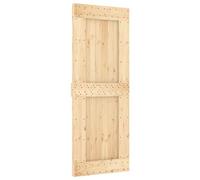 vidaXL Porte NARVIK Naturel 80 x 210 cm Bois de pin massif
