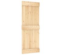 vidaXL Porte NARVIK Naturel 80 x 210 cm Bois de pin massif