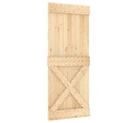 vidaXL Porte NARVIK Naturel 85 x 210 cm Bois de pin massif