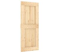 vidaXL Porte NARVIK Naturel 85 x 210 cm Bois de pin massif