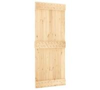 vidaXL Porte NARVIK Naturel 85 x 210 cm Bois de pin massif