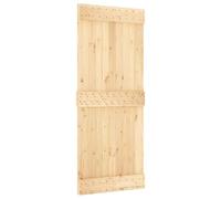 vidaXL Porte NARVIK Naturel 85 x 210 cm Bois de pin massif, Porte rectangulaire moderne, en pin massif, gain de place, séparation de pièces pratique, design contemporain