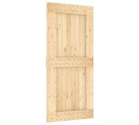 vidaXL Porte NARVIK Naturel 95 x 210 cm Bois de pin massif