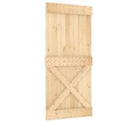vidaXL Porte NARVIK Naturel 95 x 210 cm Bois de pin massif
