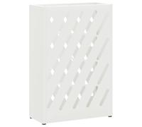 Vidaxl Porte-Parapluies Blanc Métal Compact Décoratif Porte-Parapluies
