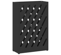 vidaXL Porte-Parapluie avec Stockage Noir 28 x 12 x 41 cm Métal, Organisateur d'entrée, Support en métal rectangulaire, Rangement Moderne, Porte-Parapluie Robuste, Rack Compact