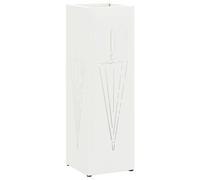 Vidaxl Porte-Parapluie Blanc Métal Compact Porte-Parapluie