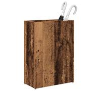 vidaXL Porte-parapluie Bois ancien 40 x 20 x 55,5 cm Bois d'ingénierie, Mobilier pratique, Support moderne, Support rectangulaire, Rangement en bois, Organisateur d'entrée, Compartiment pour parapluie