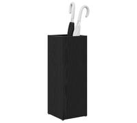 vidaXL Porte-parapluie Chêne noir 20 x 20 x 55,5 cm Bois d'ingénierie, Mobilier pratique, Support moderne, Support rectangulaire, Rangement en bois, Organisateur d'entrée, Compartiment pour parapluies