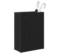 vidaXL Porte-parapluie Chêne noir 40 x 20 x 55,5 cm Bois d'ingénierie, Mobilier pratique, Support moderne, Support rectangulaire, Rangement en bois, Organisateur d'entrée, Compartiment pour parapluies