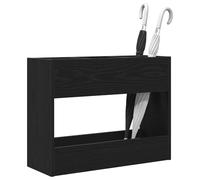 vidaXL Porte-Parapluie Chêne Noir 65 x 24 x 50 cm Bois d'ingénierie