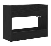 Vidaxl Porte-Parapluie Chêne Noir 65 X 24 X 50 Cm Bois D'ingénierie