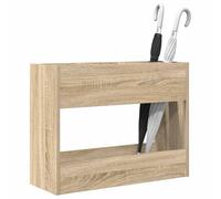 vidaXL Porte-Parapluie Chêne Sonoma 65 x 24 x 50 cm Bois d'ingénierie, Support élégant, Porte-Parapluie Moderne, Rangement Durable, Organiseur rectangulaire pour Votre entrée