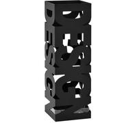 vidaXL Porte-parapluie Design Acier Noir