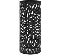 vidaXL Porte-parapluie Feuilles Acier Noir