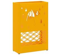 vidaXL Porte-Parapluie Jaune Moutarde 28 x 12 x 41 cm Acier, Porte-Parapluie stylé, étagère rectangulaire en Acier, Organisateur Moderne, Accessoire d'entrée Minimaliste