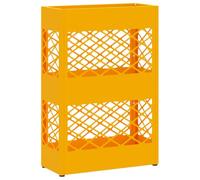 Vidaxl Porte-Parapluie Jaune Moutarde Acier Compact Porte-Parapluie