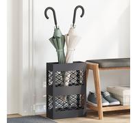 Vidaxl Porte-Parapluie Noir Acier Traité Standard Résistant