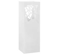 vidaXL Porte-parapluie Pierres en acier blanc