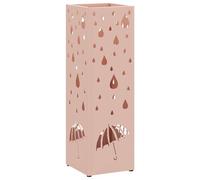 vidaXL Porte-Parapluie Rose 15,5 x 15,5 x 49 cm Métal, Support d'parapluie Moderne pour Salon, Rangement Durable et Compact, idéal pour l'organisation à la Maison