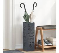 Vidaxl Porte-Parapluies Anthracite Métal Moyen Motif Porte-Parapluies