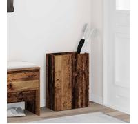 vidaXL Porte-parapluie Bois ancien 40 x 20 x 55,5 cm – Bois d'ingénierie, Support rectangulaire