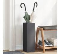 Vidaxl Porte-Parapluies Noir Métal Compact Minimaliste Porte-Parapluie