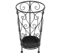 vidaXL Porte-parapluie Style vintage Métal 26 x 46 cm Noir