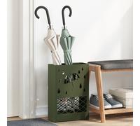 Vidaxl Porte-Parapluies Vert Olive Métal Médium