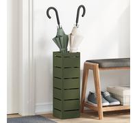 Vidaxl Porte-Parapluies Vert Olive Métal Moyen Porte-Parapluies