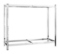 vidaXL Porte-pneus à 2 niveaux Argenté 110x40x110 cm Acier