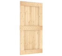 vidaXL Porte, Porte Coulissante, Porte Suspendue d'Entrée Grange Cuisine Garage Chambre à Coucher Maison Intérieur, Bois Massif de Pin