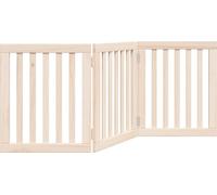 vidaXL Porte pour chiens 3 pièces pliable 150 cm bois de peuplier