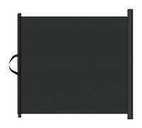 vidaXL Porte rétractable pour Animaux de Compagnie Noir 117,5x125 cm