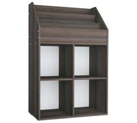 vidaXL Porte-revue d'enfants Gris/chêne sonoma 71x30x114 cm Aggloméré