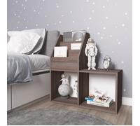 vidaXL Porte-revue d'enfants Gris/chêne sonoma 71x30x78,5 cm Aggloméré Multicolore