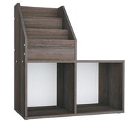 vidaXL Porte-revue d'enfants Gris/chêne sonoma 71x30x78,5 cm Aggloméré Multicolore