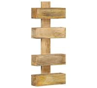 vidaXL Porte-revue mural 30x11x72 cm Bois de manguier solide Marron