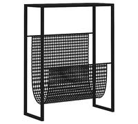 vidaXL Porte-revue Noir 35x15x45 cm Acier