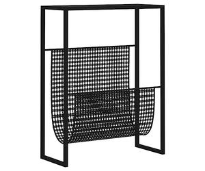 vidaXL Porte-revue Noir 35x15x45 cm Acier