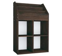 vidaXL Porte-revue pour enfants Chêne fumé 71x30x114cm Bois ingénierie339534 Brun G