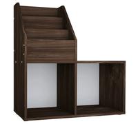 vidaXL Porte-revue pour enfants Chêne fumé 71x30x78,5 cm Aggloméré Multicolore
