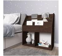 vidaXL Porte-revue pour enfants Chêne fumé 71x30x78,5 cm Aggloméré Multicolore